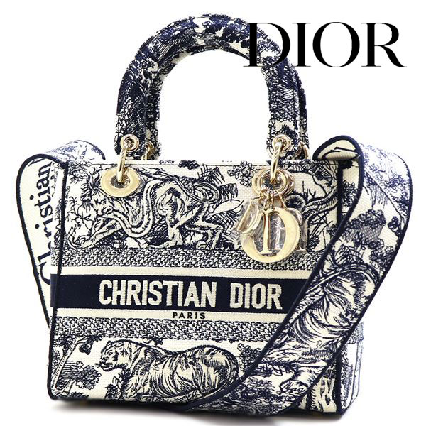 ディオール バッグ（レディース） クリスチャンディオール ハンドバッグ レディース Christian Dior 2Way ショルダーバッグ Lady D-Lite バッグ ミディアム マルチカラー M0565OTDT 808 【送料無料】