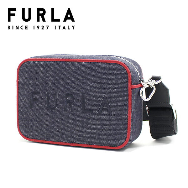 【お買い物マラソンセール開催中】フルラ ショルダーバッグ レディース カメラバッグ FURLA REAL MINI CAMERA CASE デニム WB00243 AX0796 0613S 【送料無料】