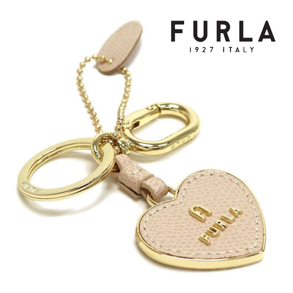 【お買い物マラソンセール開催中】ギフトラッピング無料 フルラ キーホルダー レディース FURLA key ring MAGNOLIA マグノリア キーリング ハート ベージュ WR00263 MAS000 B4L00 【送料無料♪】