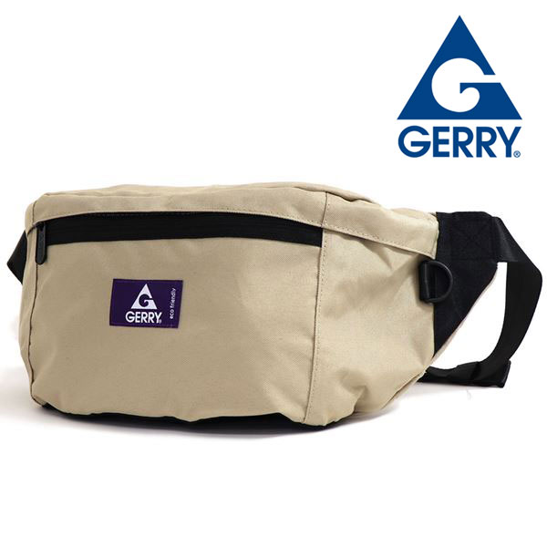 【お買い物マラソンセール開催中】ジェリー ボディバッグ メンズ レディース 国内正規品 GERRY ウエストバッグ 斜め掛けバッグ ベージュ R1711 33 【送料無料】