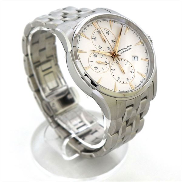 ギフトラッピング無料 ハミルトン 腕時計 メンズ HAMILTON ジャズマスター オートマティック クロノグラフ カレンダー 日付表示 バックスケルトン メタル H32586111 【送料無料】