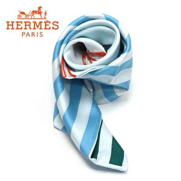 エルメス スカーフ レディース HERMES Handkerchief シルク100% ROSE×ROUGE×VERT 433211S 01 【送料無料♪】