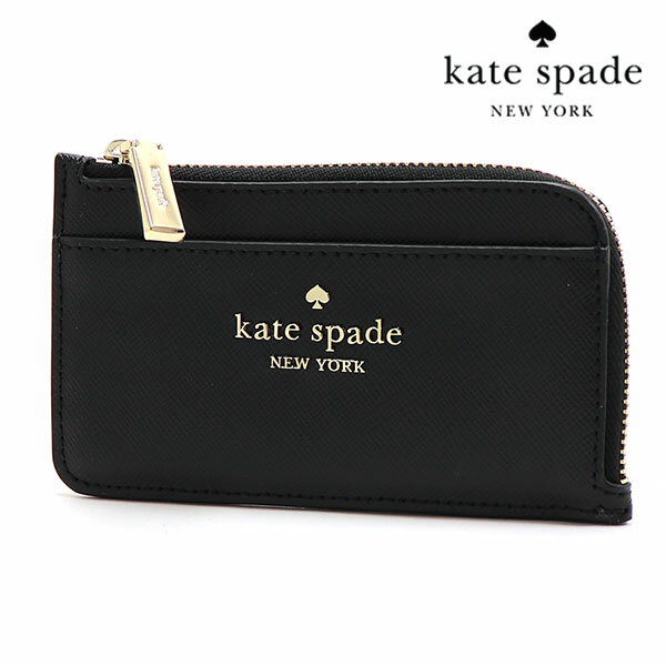 ケイトスペード 【プレセール開催中】ケイトスペード カードケース レディース Kate Spade Card Case カードホルダー コインケース トップ ジップ カード ホルダー ブラック KC583 001 【送料無料♪】 ギフトラッピング無料