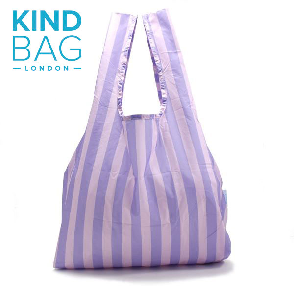 カインドバッグ エコバッグ カインドバッグ エコバッグ 折りたたみ メンズ レディース 正規品 KINDBAG ショッピングバッグ 海外ブランド コンパクト 軽量 Purple Stripes 3891044 【メール便送料無料】 ギフト プレゼント 男性 女性 誕生日