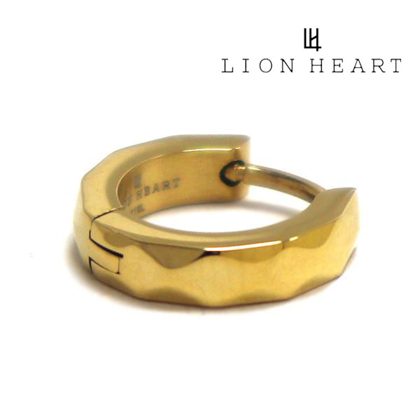 ライオンハート ピアス メンズ 正規品 LION HEART アクセサリー サージカルステンレス ゴールド 片耳用 03EA0015YG 【送料無料♪】