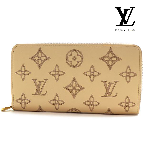 ルイヴィトン 長財布 レディース LOUIS VUITTON Wallet ラウンドファスナー カーフレザー ジッピー・ウォレット ベージュ M82471 【送料無料♪】 ギフトラッピング無料