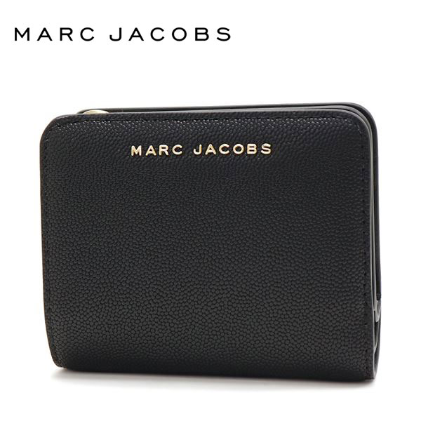 【スプリングセール開催中】ギフトラッピング無料 マークジェイコブス 二つ折り財布 レディース MARC JACOBS Wallet デイリー レザー ブラック M0016993 010 【送料無料♪】