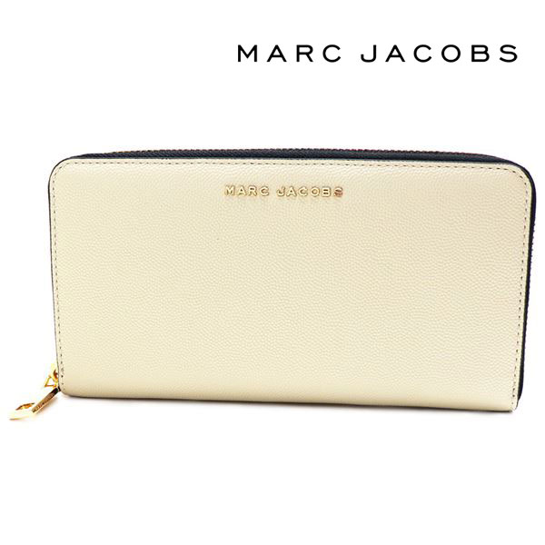 【お買い物マラソンセール開催中】マークジェイコブス 長財布 レディース MARC JACOBS Wallet ラウンドファスナー ホワイト M0016995 102 【送料無料♪】 ギフトラッピング無料のサムネイル