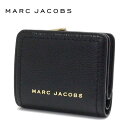マークジェイコブス 財布（レディース） マークジェイコブス 二つ折り財布 レディース MARC JACOBS Wallet ザ グルーヴ レザー ミニ コンパクト ウォレット ブラック S101L01SP21 001 【送料無料♪】