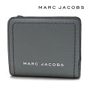 【GWセール開催中】ギフトラッピング無料 マークジェイコブス 二つ折り財布 レディース MARC JACOBS Wallet グレー S101L01SP21 034 【送料無料♪】