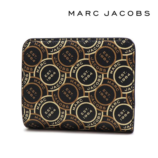 マークジェイコブス 財布（レディース） マークジェイコブス 二つ折り財布 レディース MARC JACOBS Wallet ブラックマルチ S130M12FA22 002 ギフトラッピング無料
