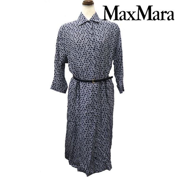 マックスマーラ ワンピース レディース MAX MARA ネイビー 12210801 2 送料無料♪】