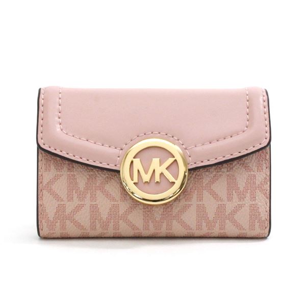 【スーパーSALE開催中！】マイケルコース キーケース レディース 6連フック MICHAEL KORS key case シグネチャー キーホルダー ピンク 35S0GFTP5B BALLET 【送料無料♪】