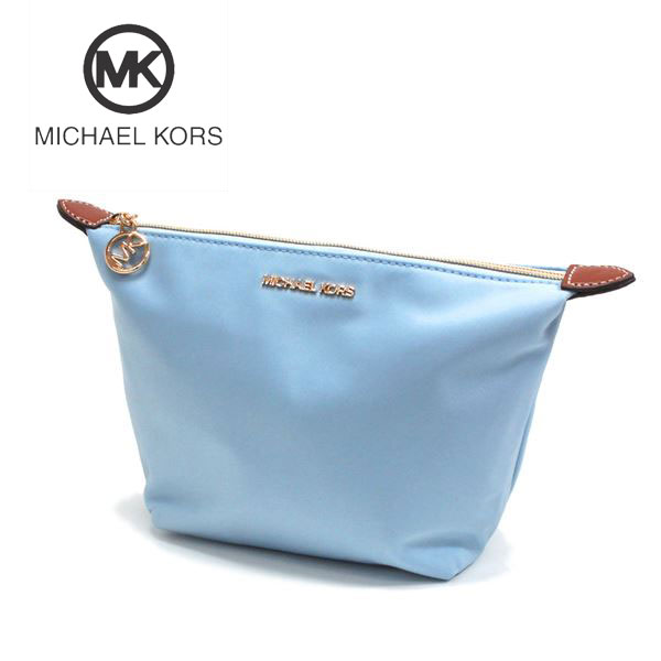 【お買い物マラソンセール開催中！】ギフトラッピング無料 マイケルコース ポーチ レディース MICHAEL KORS Pouch ライトブルー 35T0GTFF2C LTSKY 【送料無料♪】 ギフト プレゼント 男性 女性 誕生日