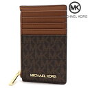 【お買い物マラソンセール開催中】 マイケルコース コインケース レディース MICHAEL KORS Wallet カードケース ブラウン 35F2GTVD2B...