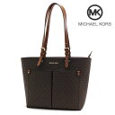 【月末セール開催中】マイケルコース トートバッグ レディース MICHAEL KORS ジェット セット トート ブラウン 35F3GTVT3B BROWN 【送料無料】