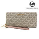 マイケル・コース 長財布 レディース ギフトラッピング無料 マイケルコース 長財布 レディース MICHAEL KORS Wallet ラウンドファスナー トラベル コンチネンタル ラウンド ジップ ジェット セット トラベル シグネチャー パウダーブラッシュマルチ 35F8GTVT3B POWDER BLUSH MULTI 【送料無料♪】