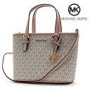 マイケルコース トートバッグ レディース MICHAEL KORS 2Way ショルダーバッグ ジェット セット トラベル シグネチャー パウダーブラッシュマル...