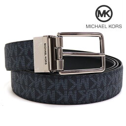 【お買い物マラソンセール開催中】マイケルコース ベルト メンズ MICHAEL KORS Belt リバーシブル仕様 ADMRL×PLBLUE 36F1LBLY9B AD/PL 【送料無料♪】 ギフトラッピング無料