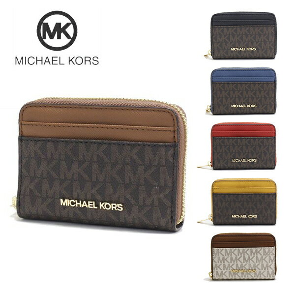 【お買い物マラソンセール開催中】マイケルコース コインケース レディース カードケース 財布 Michael Kors coin purse シグネチャー ジェット セット トラベル レザー 35H9GTVZ2B 【送料無料♪】 ギフト プレゼント 男性 女性 誕生日