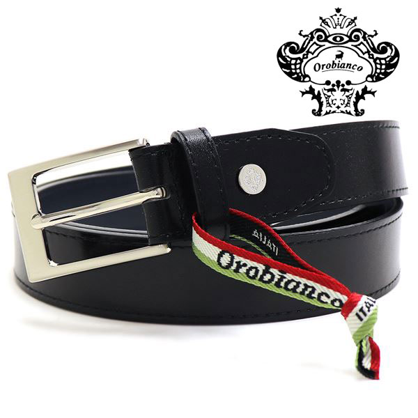 オロビアンコ オロビアンコ ベルト メンズ 正規品 OROBIANCO Belt 日本製 レザー ブラック ORB 010812D 【送料無料♪】 ギフトラッピング無料