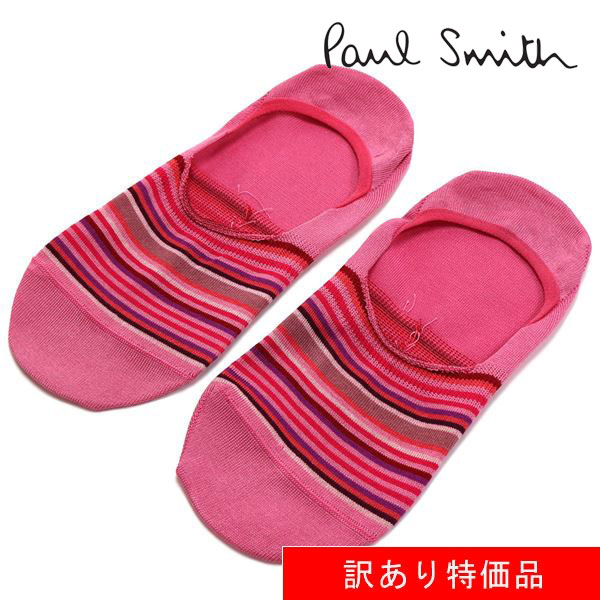 訳あり品 ポールスミス 靴下 レディース PAUL SMITH socks ソックス ピンクマルチ 0S W1A 135C AF225 20 【送料無料♪】