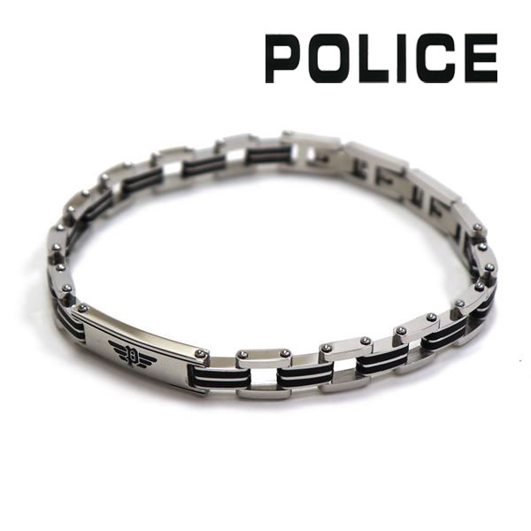 ポリス ブレスレット メンズ 【お買い物マラソンセール開催中】ポリス ブレスレット メンズ 国内正規品 POLICE アクセサリー ステンレススチール シルバー GB0008701 【送料無料♪】