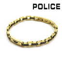 【お買い物マラソンセール開催中】ポリス ブレスレット メンズ 国内正規品 POLICE アクセサリー ステンレススチール ゴールド GB0008702 【送料無料♪】