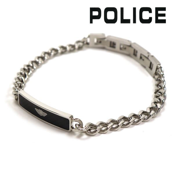 ポリス ブレスレット メンズ 【スプリングセール開催中】ポリス ブレスレット メンズ 国内正規品 POLICE アクセサリー ステンレススチール シルバー GB0009001 【送料無料♪】