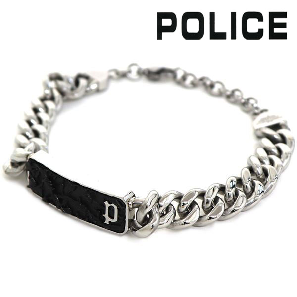 ポリス ブレスレット メンズ 【スプリングセール開催中】ポリス ブレスレット メンズ 国内正規品 POLICE アクセサリー シルバー GB0033801 【送料無料♪】