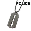 ポリス 【GWセール開催中】ポリス ネックレス メンズ 国内正規品 POLICE アクセサリー ステンレススチール レザー ブラック GN0005502 【送料無料♪】