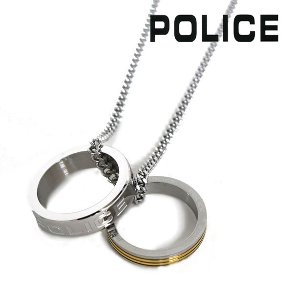 ポリス 【お買い物マラソンセール開催中】ポリス ネックレス メンズ 国内正規品 POLICE アクセサリー シルバー×ゴールド GN0032702 【送料無料♪】