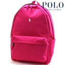 【超ポイントバック祭】 ポロ ラルフローレン リュック レディース メンズ Polo Ralph Lauren バックパック バッグ ピンク 9AR151 ADP 【送料無料】