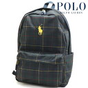 【超ポイントバック祭】 ポロ ラルフローレン リュック レディース メンズ Polo Ralph Lauren バックパック バッグ POLO PLAID 9AR152 ECD 【送料無料】