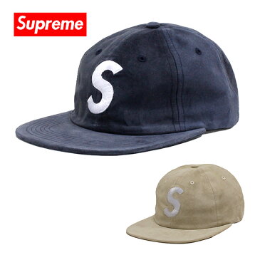 シュプリーム キャップ メンズ レディース Supreme 帽子 Suede S Logo 6 Panel オフホワイト FW16H10 【送料無料♪】 ギフト プレゼント 男性 女性 誕生日