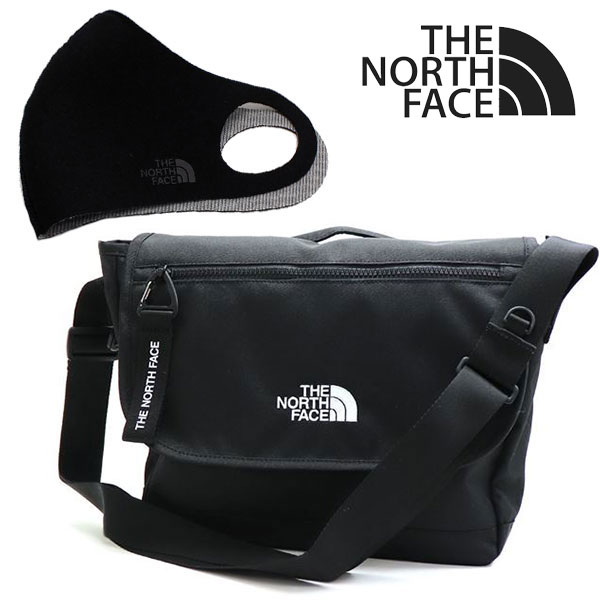 セットでお得 ザ ノースフェイス マスクセット ショルダーバッグ メンズ レディース メッセンジャーバッグ THE NOTTH FACE MESSENGER BAG M ブラック NN2PP77J BLK 【送料無料】