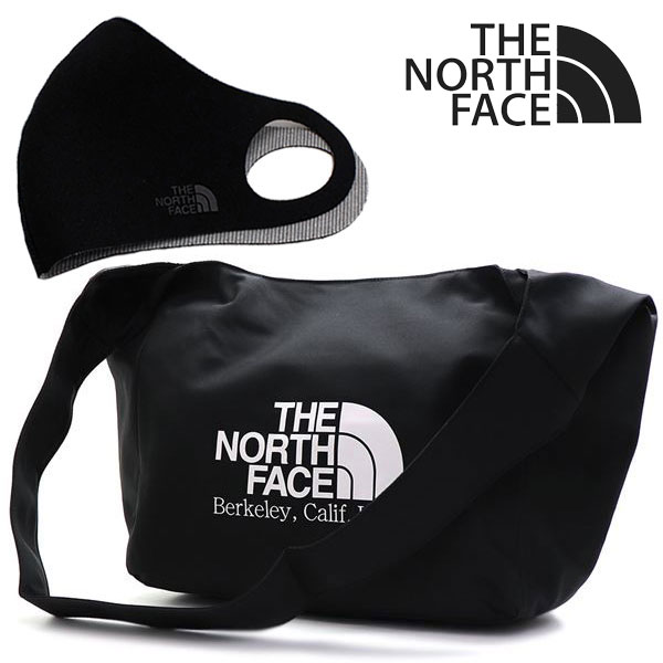 ザ ノースフェイス ショルダーバッグ マスクセット メンズ レディース THE NORTH FACE BIG LOGO SHOULDER BAG ブラック NN2PQ14J BLK 