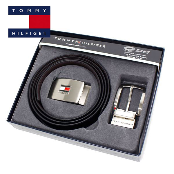 【プレセール開催中】ギフトラッピング無料 トミーヒルフィガー ベルト メンズ TOMMY HILFIGER belt ブラック ブラウン 11TL08X007 014 【送料無料♪】