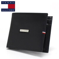トミーヒルフィガー 二つ折り財布 小銭入れ付き メンズ TOMMY HILFIGER Wallet ブラック BLACK 31TL25X012 001 ギフト プレゼント 男性 女性 誕生日
