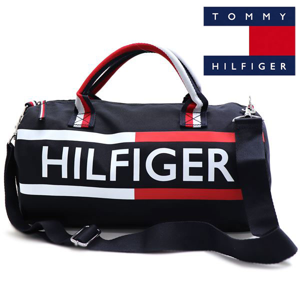 トミーヒルフィガー ショルダーバッグ レディース メンズ TOMMY HILFIGER 2way ボストンバッグ 旅行バッグ ネイビー 69J2841 411 【送料無料】