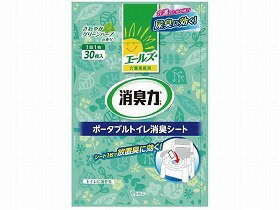 【エールズ 介護家庭用 消臭力 ポータブルトイレ消臭シート】　30枚入り　エステー化学