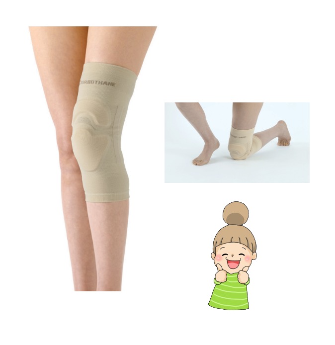 【ひざの皿にかかる衝撃＆圧力を軽減】ソルボ楽らくひざガード　S/M/L