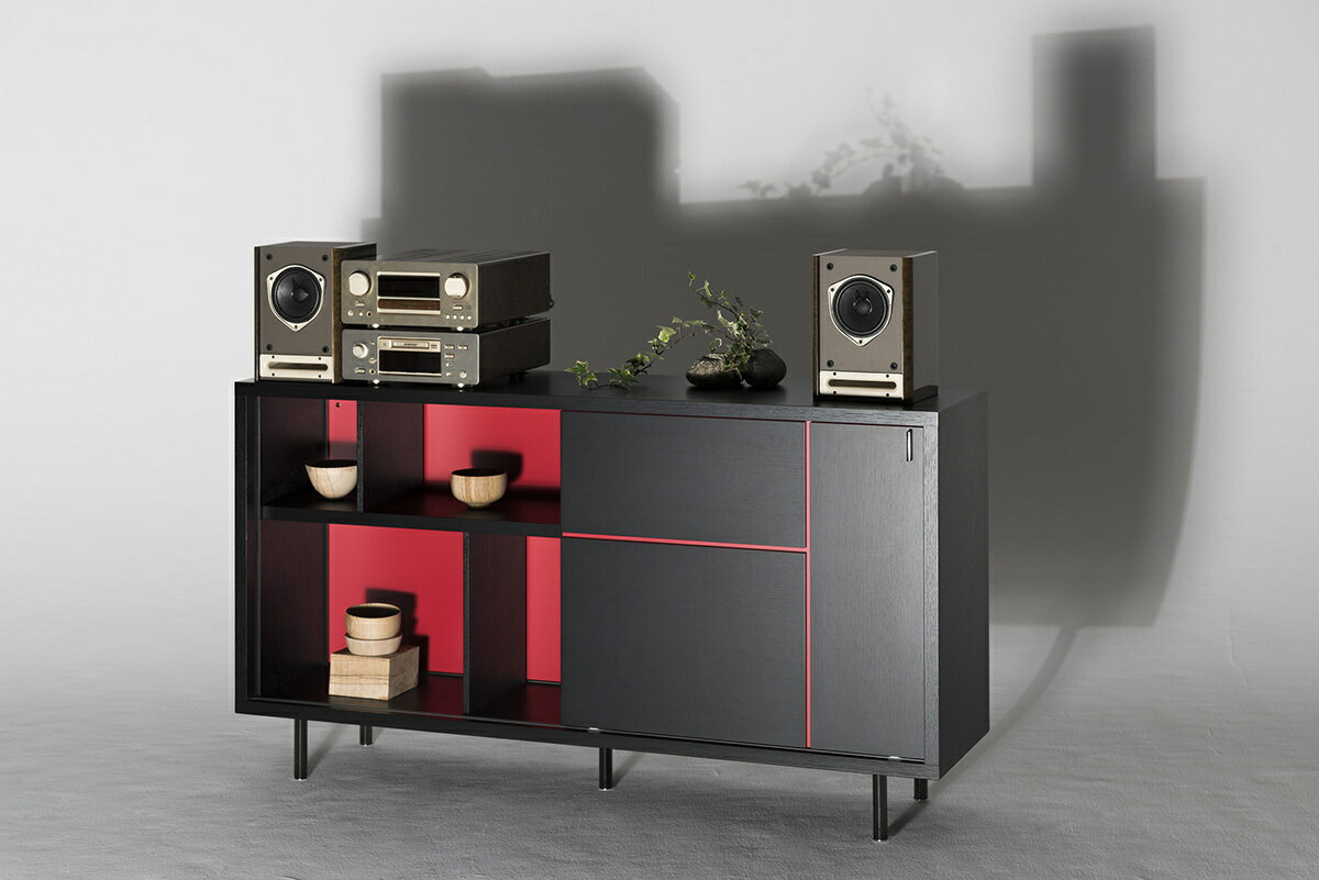 乐天商城 - オスカー シェルフ モダン家具 オープンシェルフ 送料無料 和モダン 日本製 デザイナーズ家具 高級家具 インテリア モダンデザイン リビング 収納家具 おしゃれ 飾り棚 松永工房