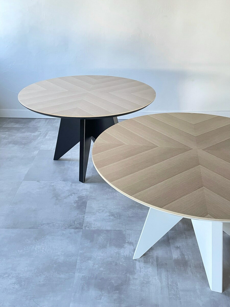 ダイニングテーブル ナチュラルテーブル オフィスデスク ダイニングテーブル丸 ラウンドテーブル モダン家具 1200幅 高級家具 日本製 デザイナーズ ヘリンボーン インテリア スタイリッシュ モダンスタイル モダンデザイン 松永工房 送料無料