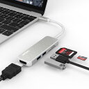 LINKWIN USB C ハブ Type-C Hub HDMIポート高速USB 3.0 SD & MicroSD カードリーダー 超薄 コンパクト for MacBook Pro 2016 /2017 クロームブック(2)