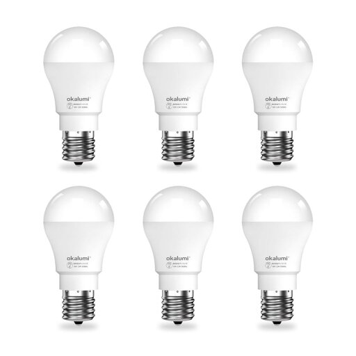 OKALUMI LED電球 E17口金 60W形相当【非調光】6個セット電球色/昼白色/昼光色 OKALUMI LED電球 E17口金 60W形相当【非調光】6個セット電球色/昼白色/昼光色