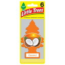リトルツリー エアフレッシュナー 【Coconut 6pac】 お得な6枚セットLittleTree 芳香剤 ココナッツ6枚組(2)