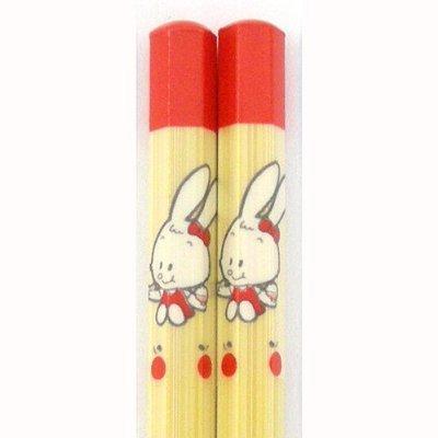 箸匠せいわ 六角知能ばし ポポとミミ 子供箸 (17cm（小学生1、2年生用）, レッド)のサムネイル