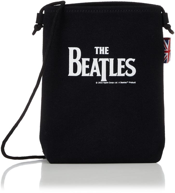 [ ビートルズ ] THE BEATLES(ザ・ビートルズ) < Beatles LOGO > コットンショルダーバッグ サコッシュ ポシェット ロゴ CDジャケット レディース メンズ No.79020