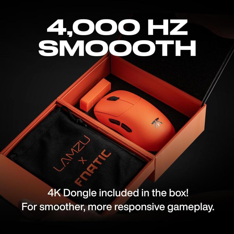 Fnatic Gear Fnatic x LAMZU THORN 4K Special Edition 4000Hzポーリングレート対応 高性能センサー搭載 プロフェッショナルグレード ゲーミングマウス MS0004-001 MS692 [並行輸入品]